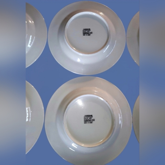 Vintage Tienshan Folk Art Stoneware Salad Plates ~ Corning CENTURA Platter - Picture 9 of 11